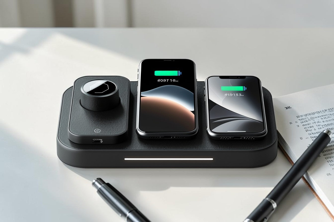 Veloq™ 3-in-1 Magnetic Wireless Charging Station for iPhone & Apple Watch